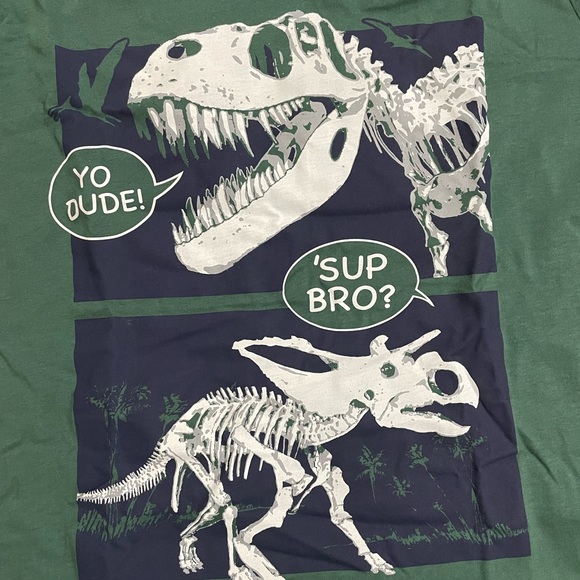 Boys ‘Dino Skull’ Graphic T-shirt - Picture 3 of 3